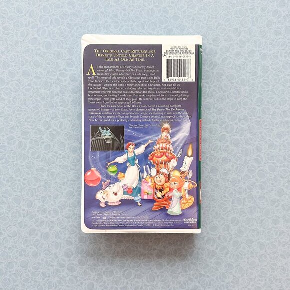 Beauty & The Beast Enchanted Christmas VHS w/ Inserts | Disney | 90s Holiday - Picture 6 of 9